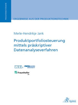 cover image of Produktportfoliosteuerung mittels präskriptiver Datenanalyseverfahren
